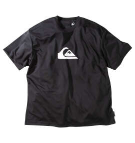 Quiksilver COMP LOGO半袖ラッシュガードTシャツ ブラック