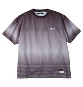 SY32 by SWEET YEARS グラデーションロゴ半袖Tシャツ ブラック