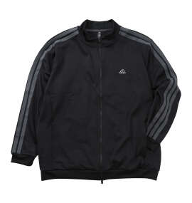 adidas golf スリーストライプスフルジップトラックジャケット ブラック