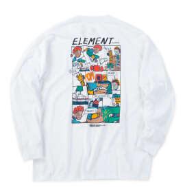 ELEMENT KAMO CHILL長袖Tシャツ ホワイト