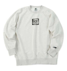 ELEMENT W KNIT DIGITクルースウェット ホワイトヘザー