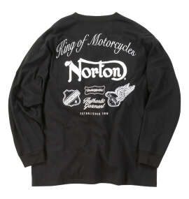 Norton 天竺長袖Tシャツ ブラック