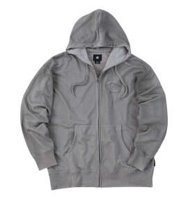 DCSHOES 26HIDDEN BANDANAフルジップパーカー グレーダーティフィニッシュ