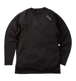 TULTEX 長袖コンプレッションシャツ ブラック