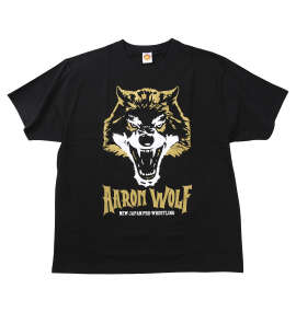 新日本プロレス ウルフアロン半袖Tシャツ ブラック