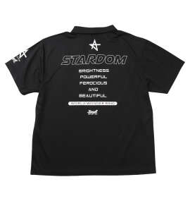 STARDOM×SOUL SPORTS レフェリー半袖ポロシャツ ブラック
