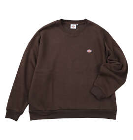DICKIES エンブロイダリーロゴクルースウェット ダークブラウン