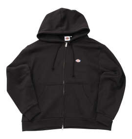 DICKIES エンブロイダリーロゴフルジップパーカー ブラック