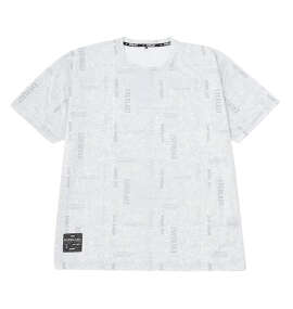 EVERLAST 総柄プリント半袖Tシャツ ライトグレー