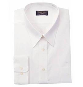  レギュラーカラーシャツ（長袖） ホワイト