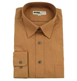 MICHIKO LONDON KOSHINO セミワイドカラーシャツ ブラウン