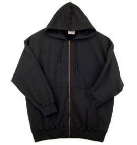 MANCHES フルジップパーカートレーナー ブラック