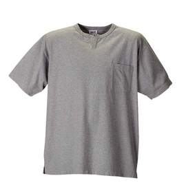 MANCHES キーネックＴシャツ（半袖） モクグレー
