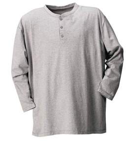 MANCHES ヘンリーTシャツ モクグレー
