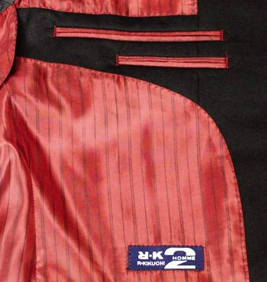 RYOKO KIKUCHI HOMME2 2ツ釦ジャケット ブラック