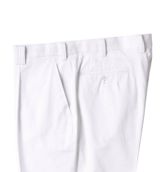 RYOKO KIKUCHI HOMME2 ワンタックパンツ ホワイト