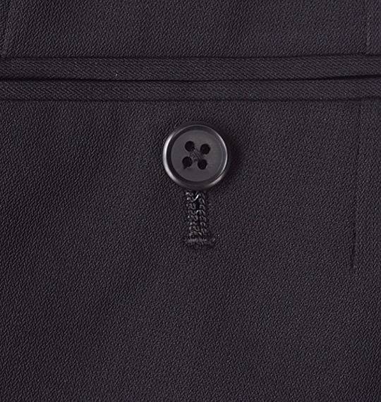  ウエストストレッチツータックパンツ ブラック