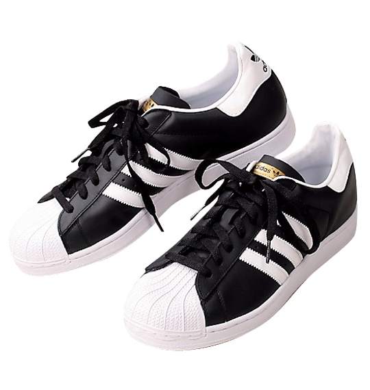 ADIDAS スニーカー ブラック×ホワイト