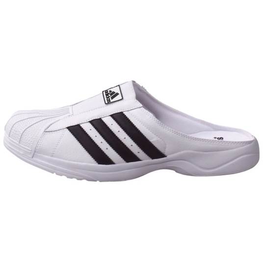 adidas クロッグ ホワイト×ブラック