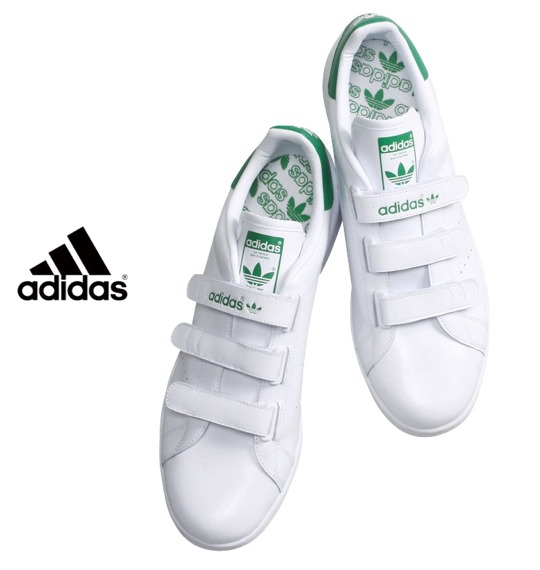 adidas シューズ ホワイト×グリーン
