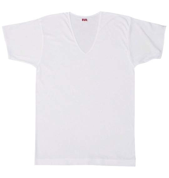 B.V.D. 22㎝VネックTシャツ ホワイト