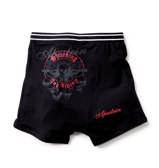 APESTEIN ニットトランクス ブラック(スカル柄)