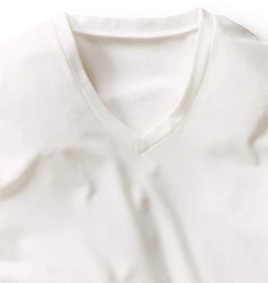 MARTINI HEAT Vネック九分袖丈Tシャツ オフホワイト