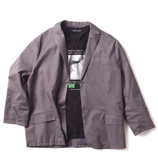 Armee Francaise テーラードジャケット+Tシャツ グレー×ブラック