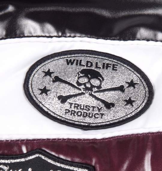 WILD LIFE シレ加工中綿ベスト ブラック