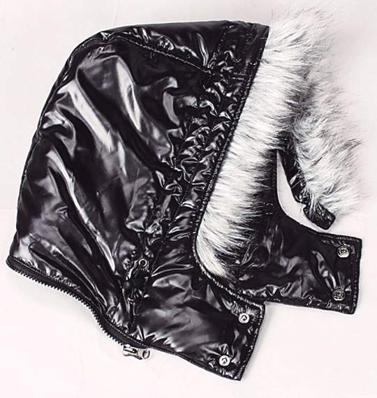 WILD LIFE シレ加工中綿ベスト ブラック
