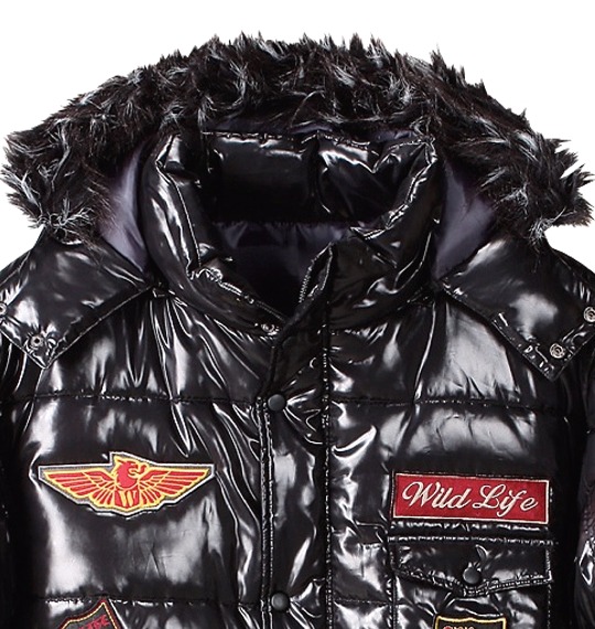 WILD LIFE シレ中綿ジャケット ブラック