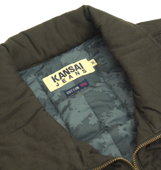 KANSAI JEANS 中綿ジャケット カーキ