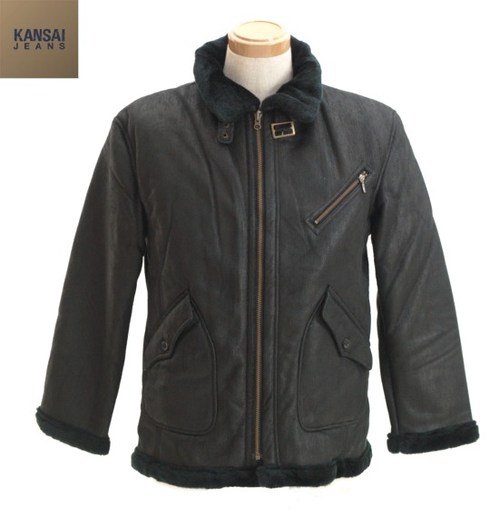 KANSAI JEANS スエードジャケット ブラック