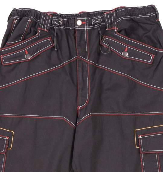 MANCHES イージーカーゴパンツ ブラック