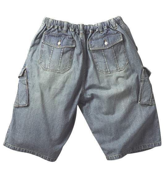 OSHKOSH デニムイージーカーゴハーフパンツ ブルー