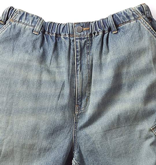 OSHKOSH デニムイージーカーゴハーフパンツ ブルー