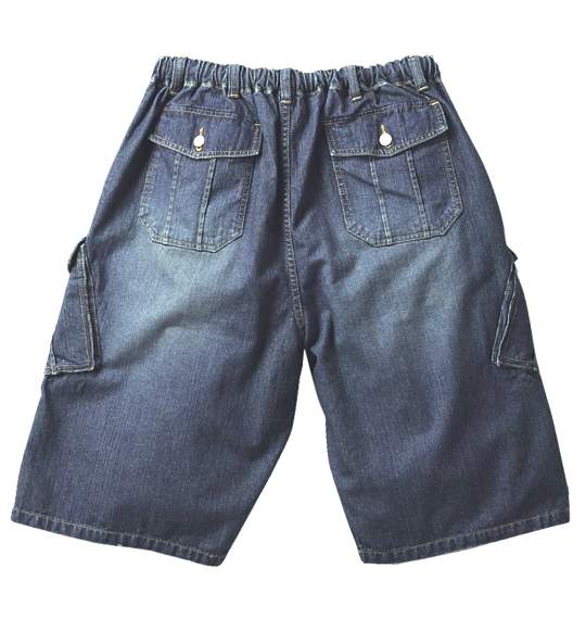 OSHKOSH デニムイージーカーゴハーフパンツ ネイビー