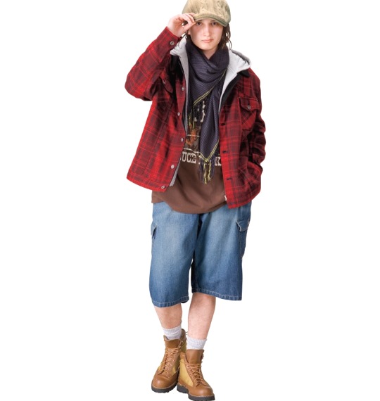 OSHKOSH デニムイージーカーゴハーフパンツ ネイビー