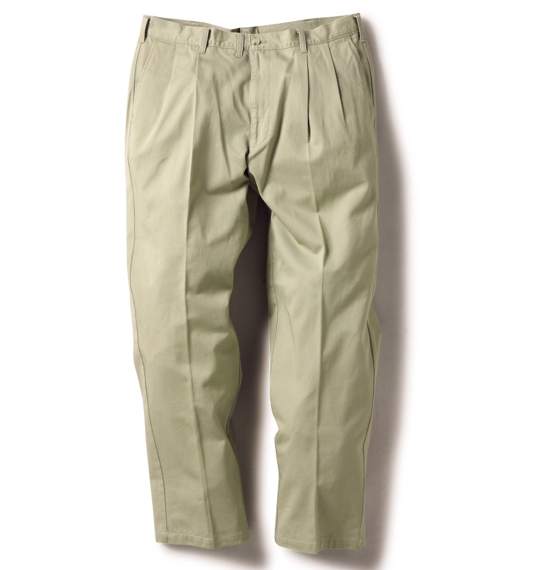  ツータックパンツ グリーンベージュ