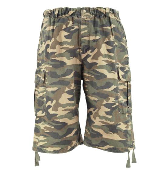 OSHKOSH カーゴハーフパンツ カーキ系(迷彩柄)