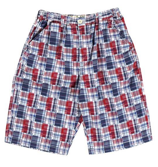 OSHKOSH イージーハーフパンツ ブルー×レッド