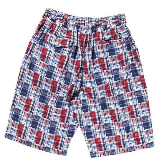 OSHKOSH イージーハーフパンツ ブルー×レッド