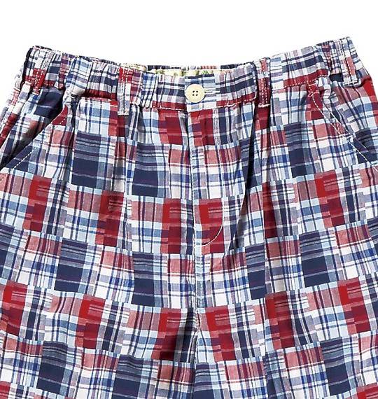 OSHKOSH イージーハーフパンツ ブルー×レッド