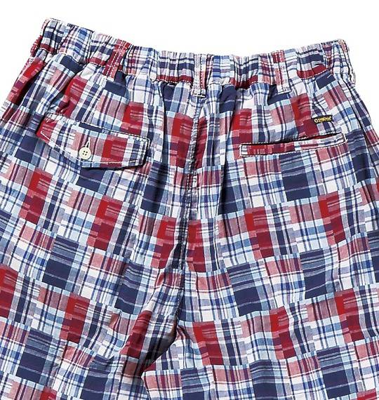 OSHKOSH イージーハーフパンツ ブルー×レッド
