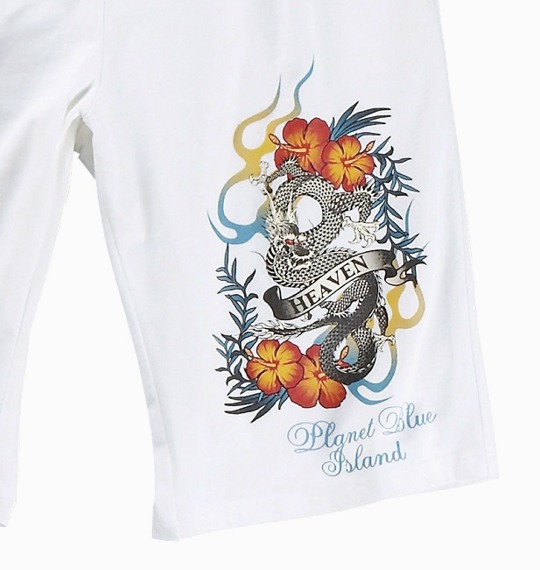 PLANET BLUE ISLAND イージーハーフパンツ ホワイト