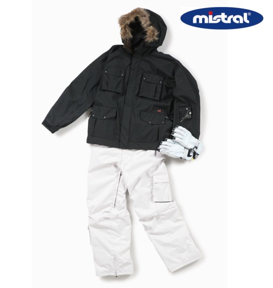 mistral スノボーパンツ ライトグレー