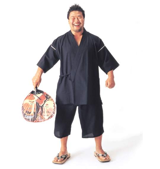  甚平 ブラック