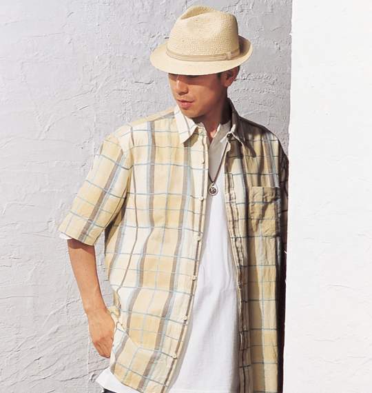 NEW THREE シャツ(半袖) イエロー系