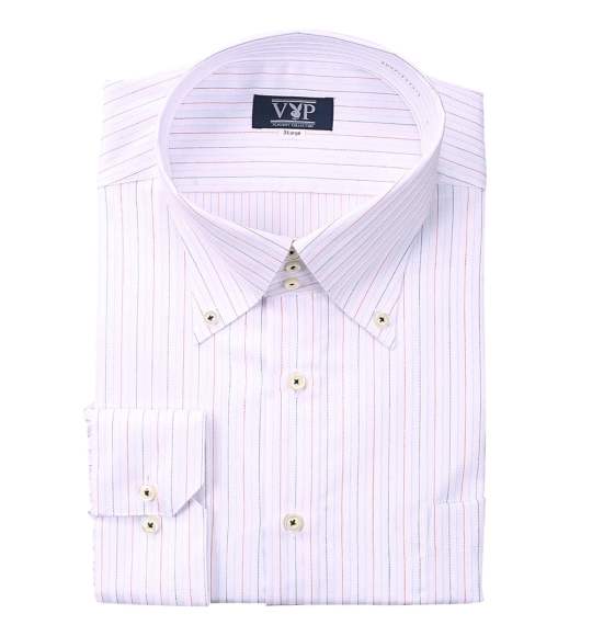 PLAY BOY トレB.Dシャツ ホワイト(ストライプ)