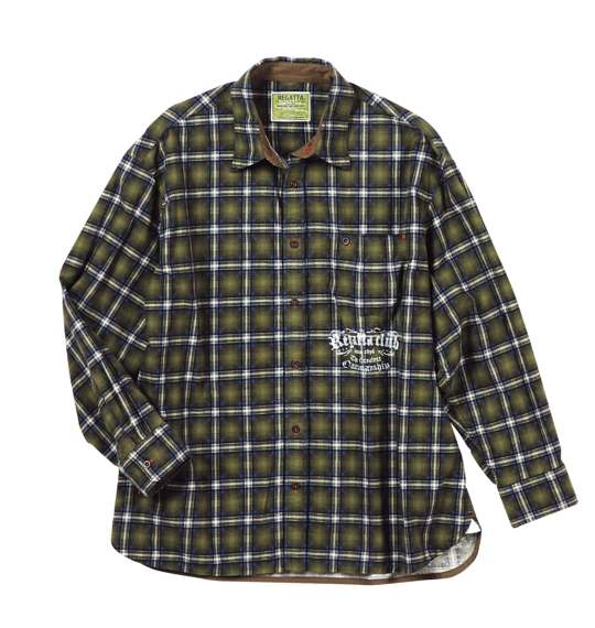 REGATTA CLUB チェックワークシャツ グリーン系